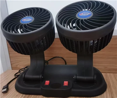USB Çift-kafalı Araca-Montajlı Fan